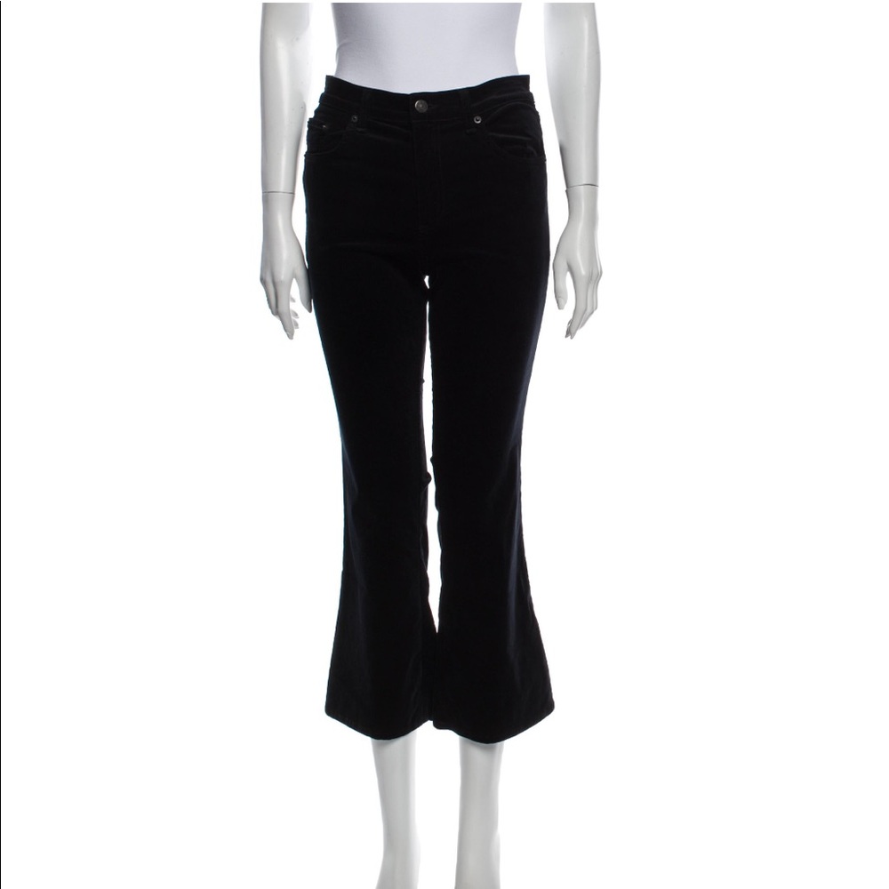 Rag & Bone black cropped velvet pants Size 28